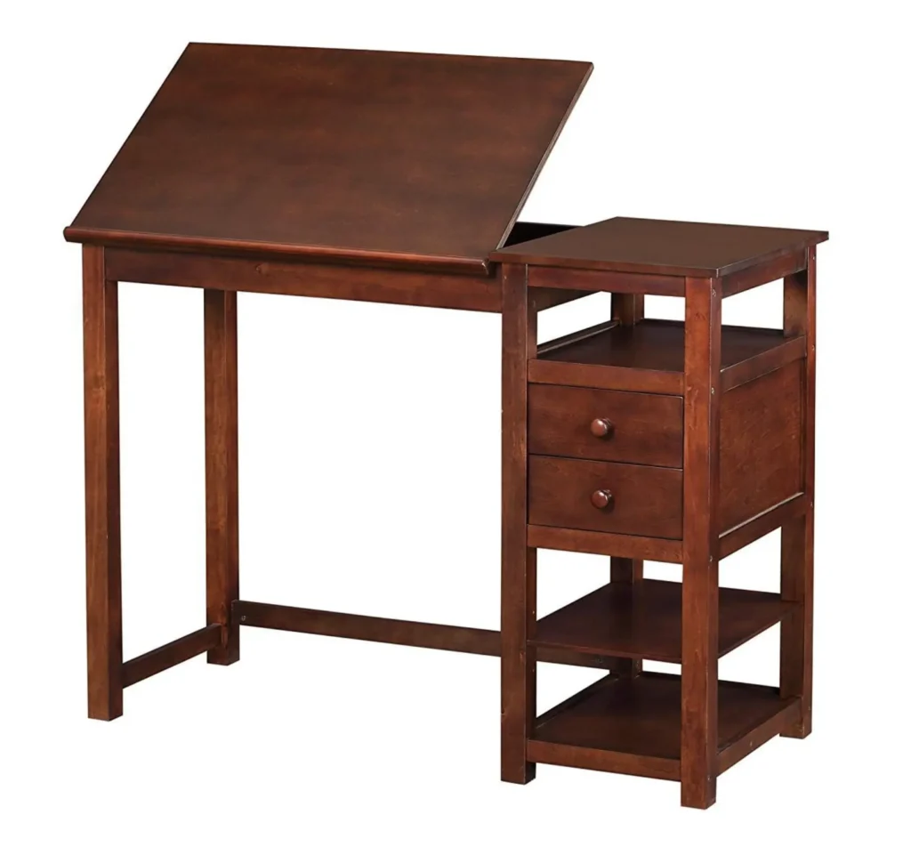 dorel living drafting and craft counter height desk