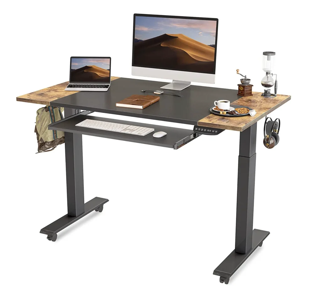 fezibo dual motor height adjustable electric standing desk