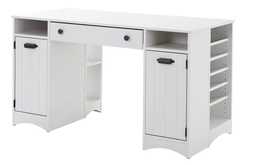 south shore craft table with storage