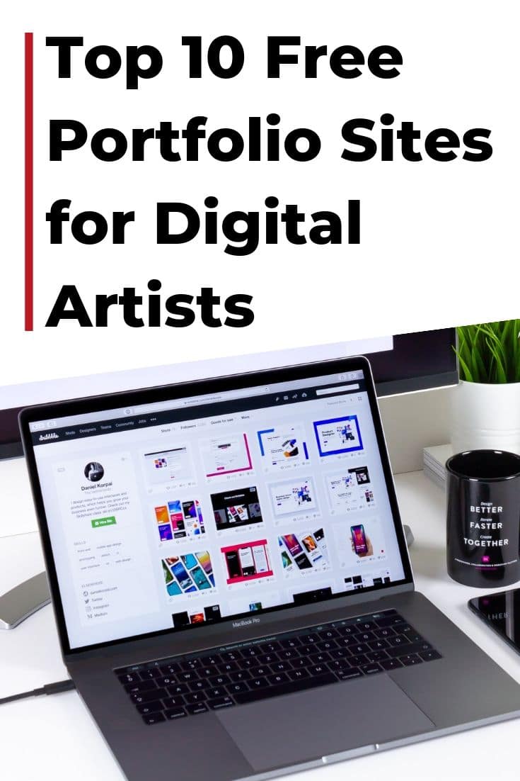 free portfolio websites pin