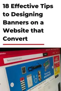 banners on a website pin