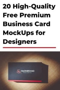 business card mockups pin