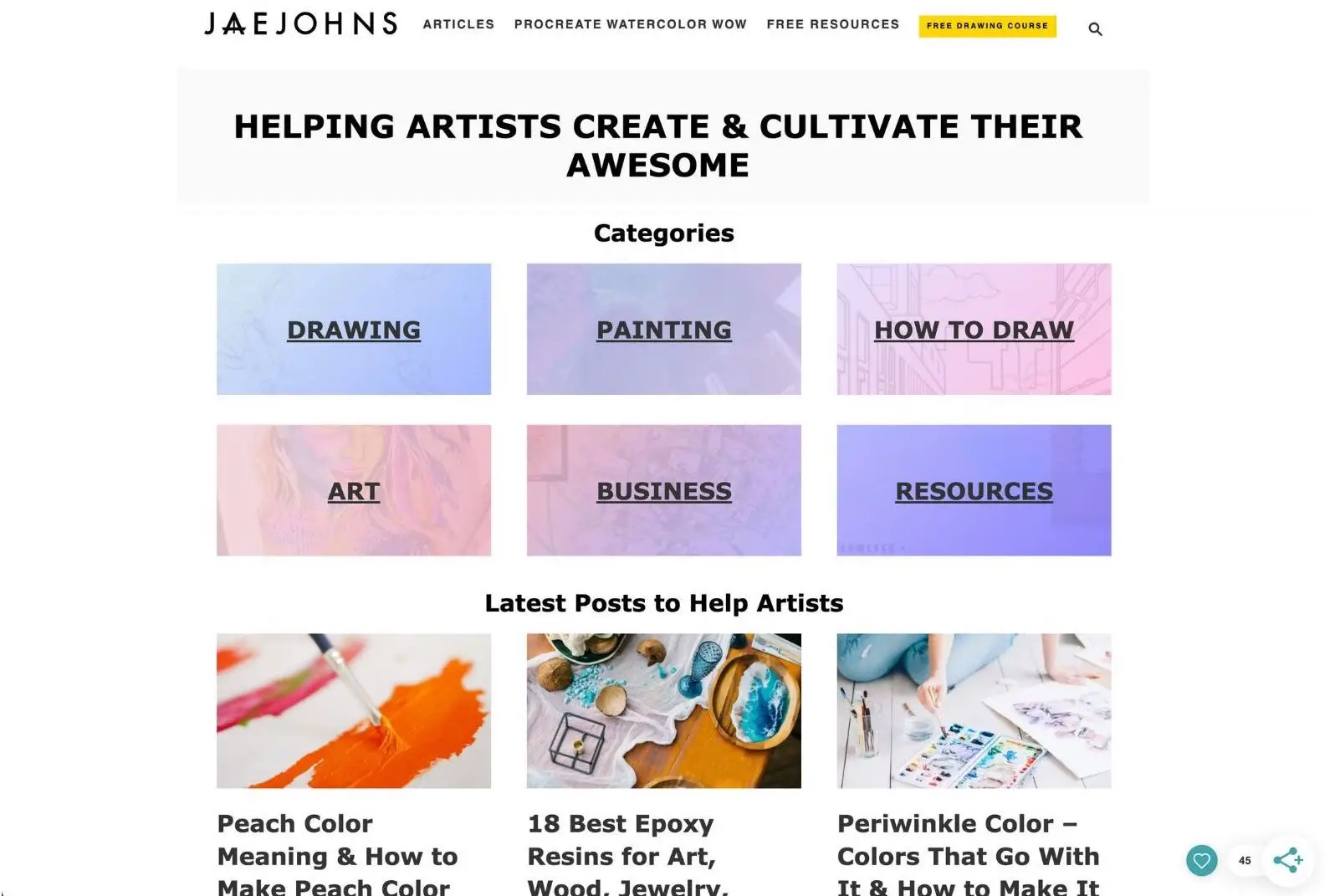 jae johns drawing website