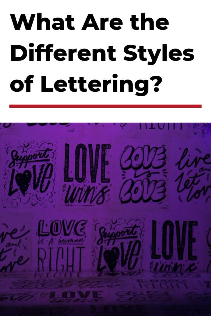 styles of lettering pin