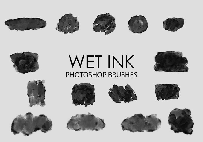 wet ink photoshop brushes