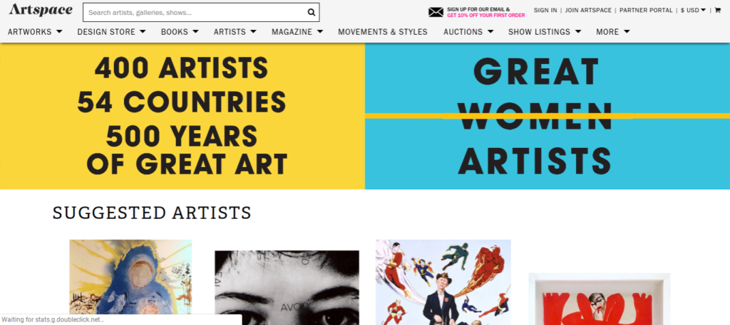 drawing website - artspace