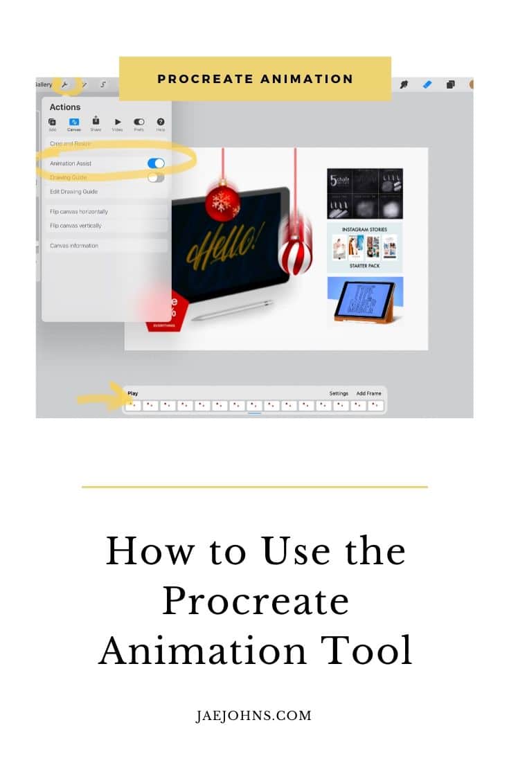 animation tips procreate