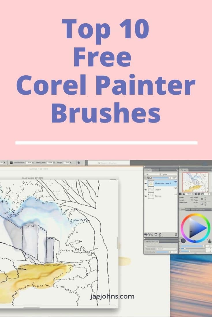 corel painter essentials 5 line drawings