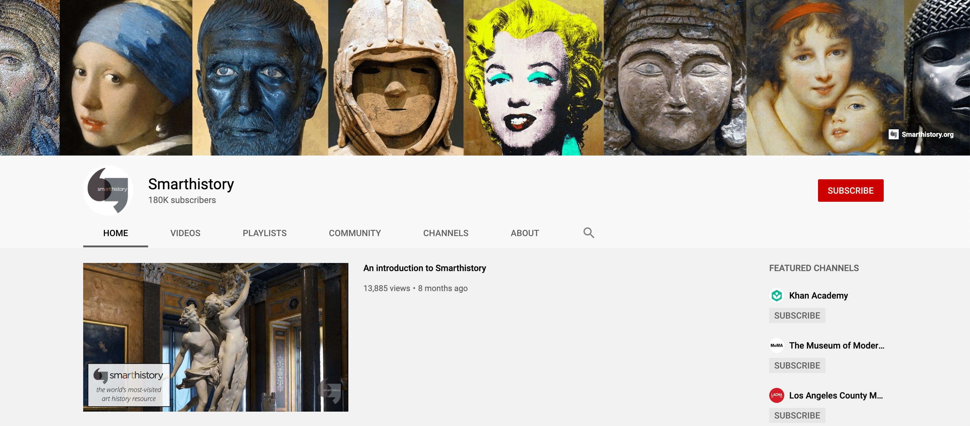 Smarthistory YouTube Channel