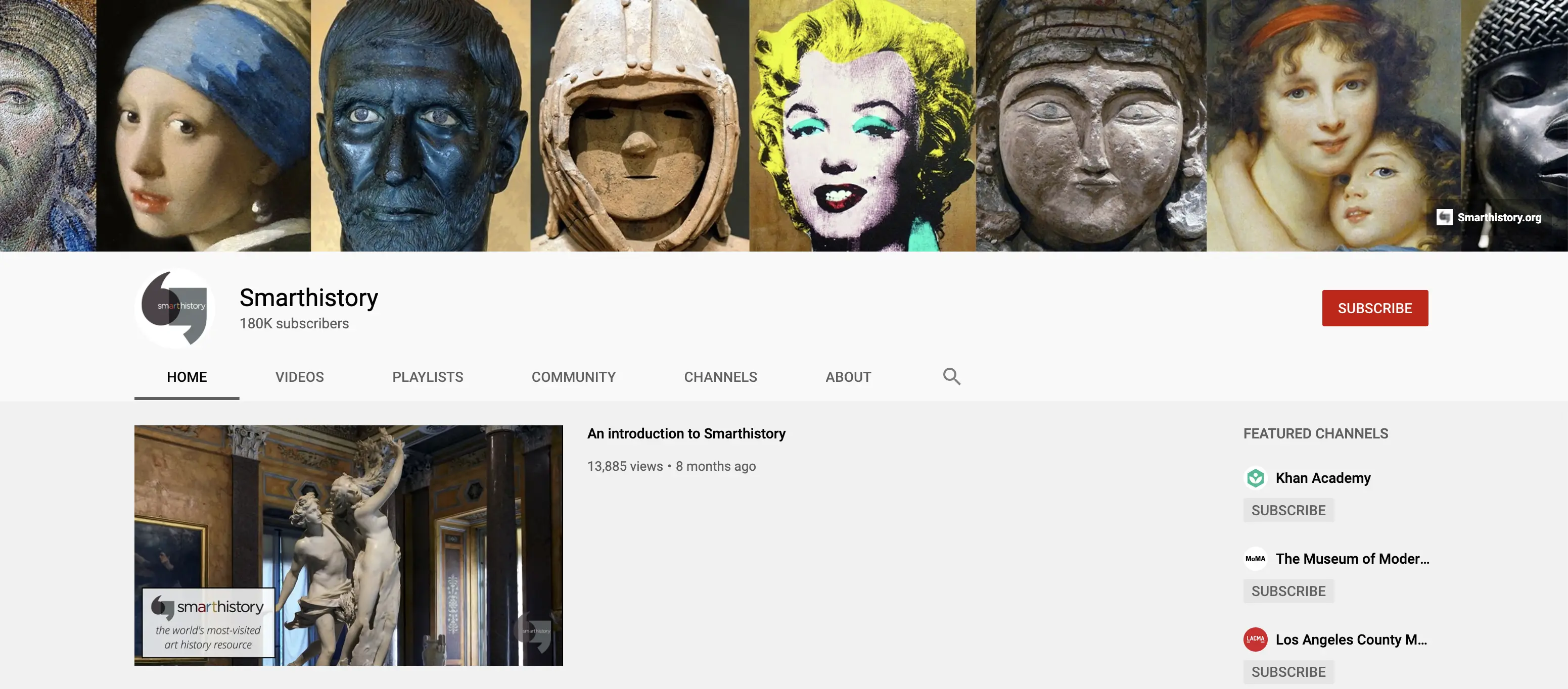 Smarthistory YouTube Channel