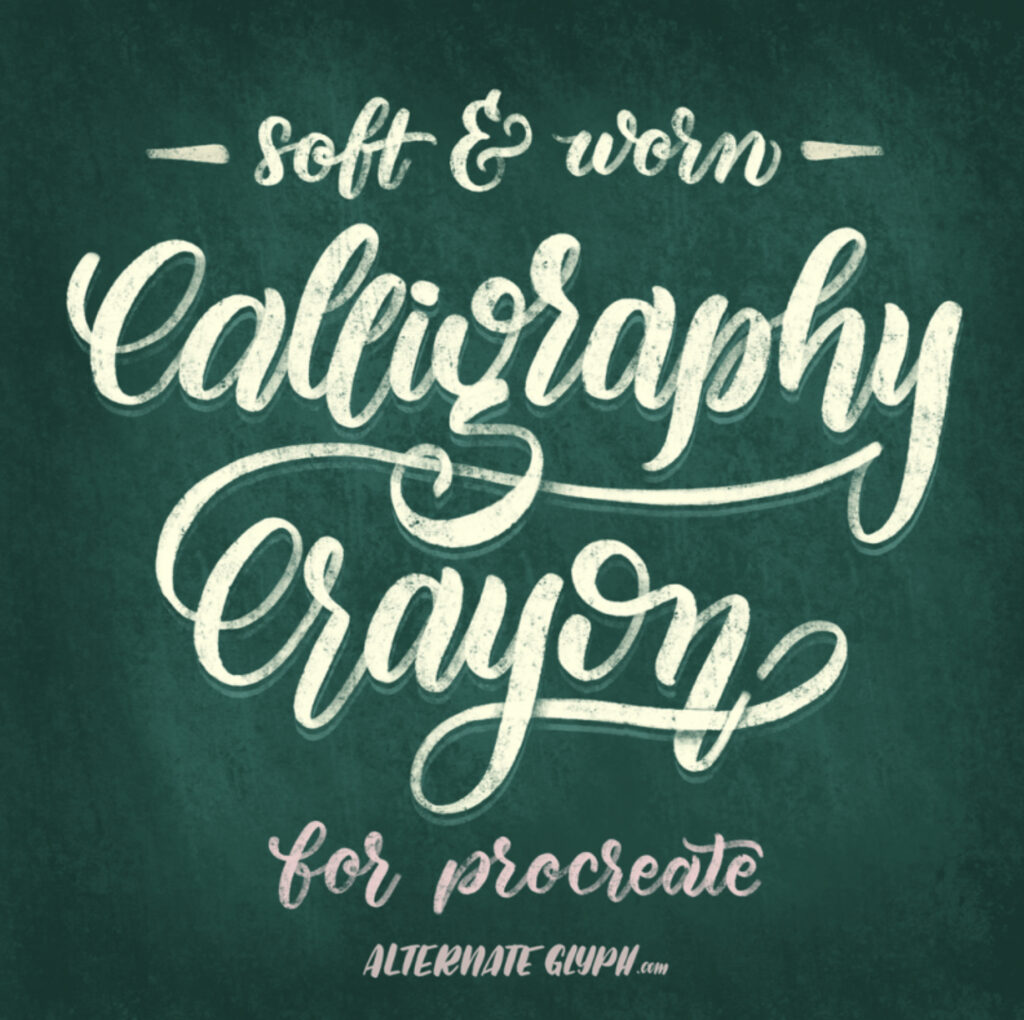 calligraphy crayon brush