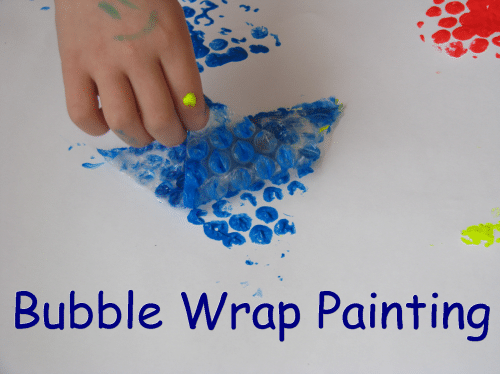 Paint with Bubble Wraps