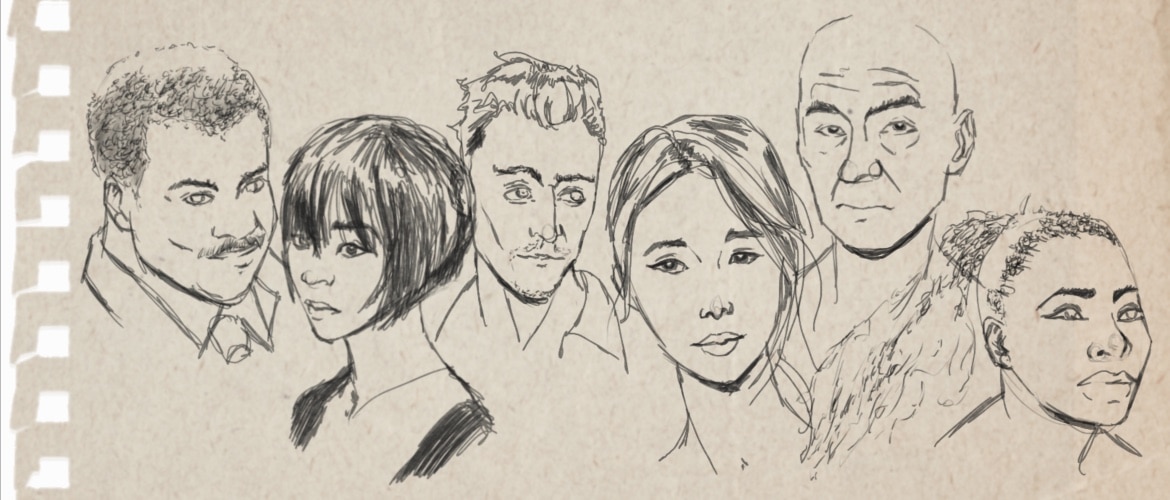 sketching faces