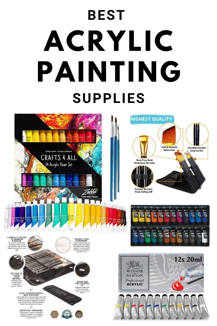 9 Best Acrylic Painting Supplies   Acrylic Painting Supplies Pin 