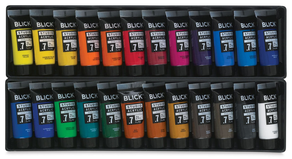 blick studio acrylics set of 24 colors