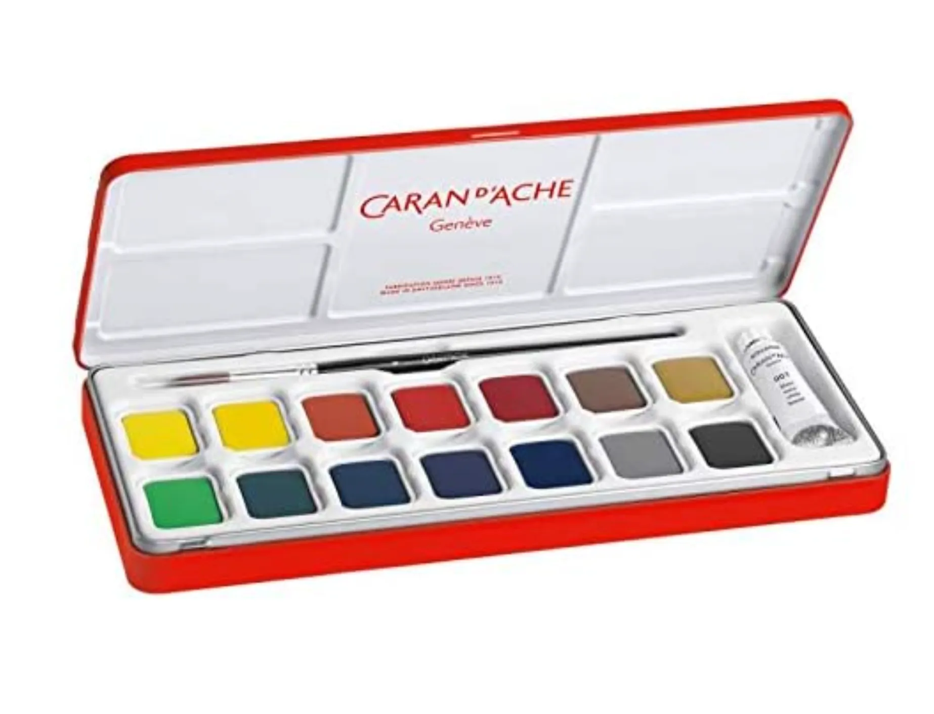 caran d'ache gouache paint set