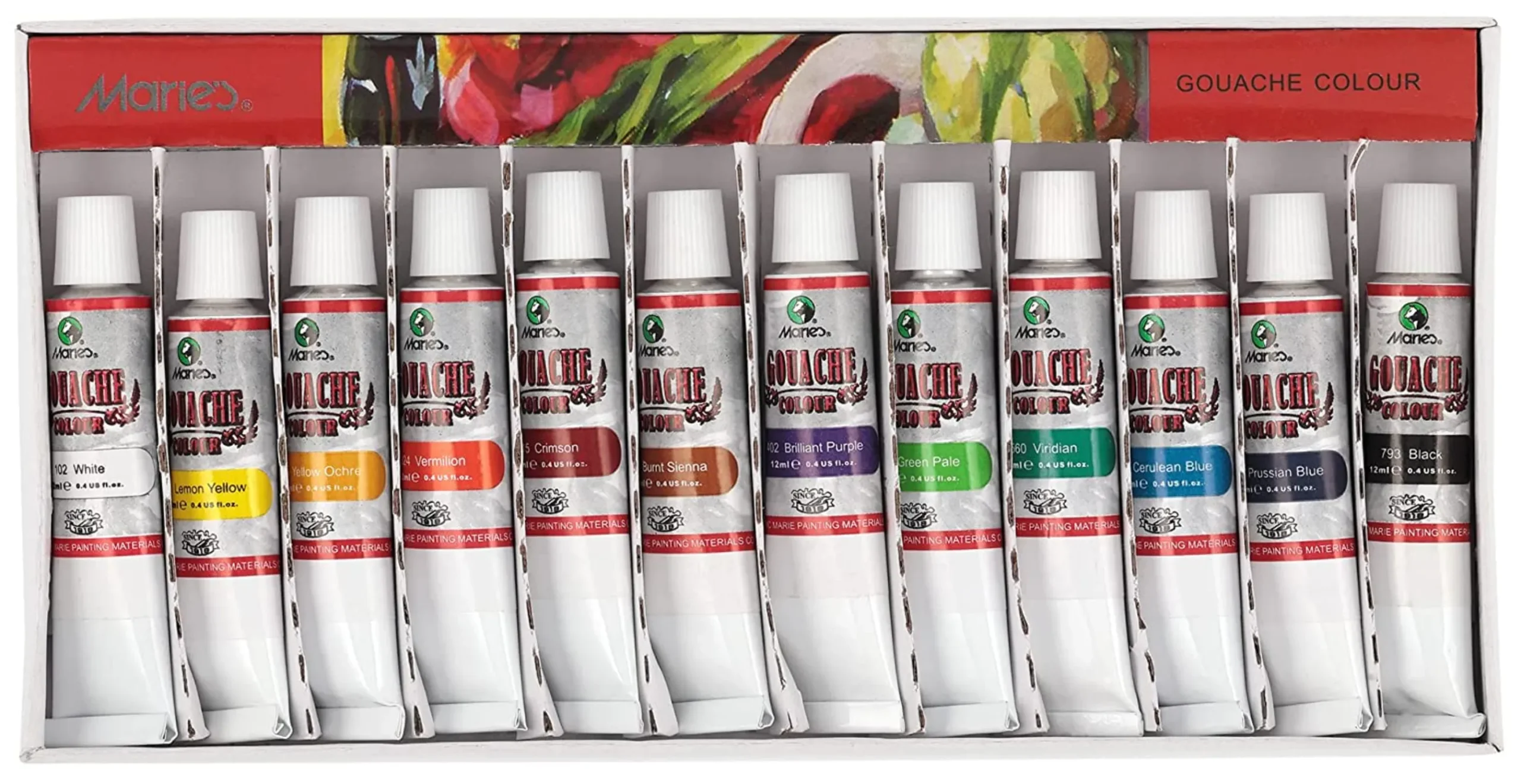 maries artist gouache paint set