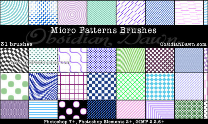 micro pattern brushes
