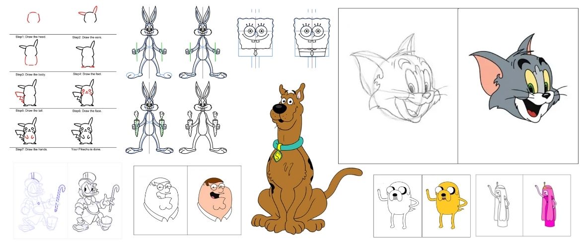 19+ Easy Cartoon Characters to Draw Jae Johns