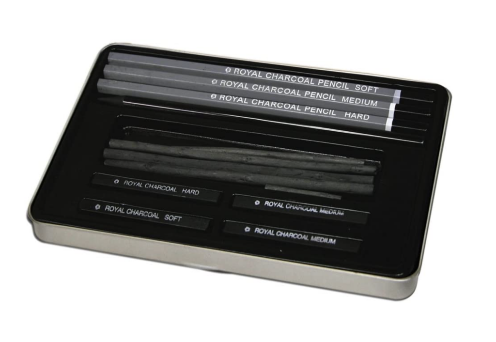 charcoal drawing set