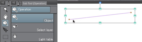 clip studio tip using operation tool