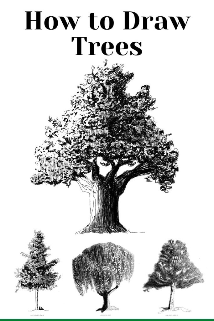 how to draw trees