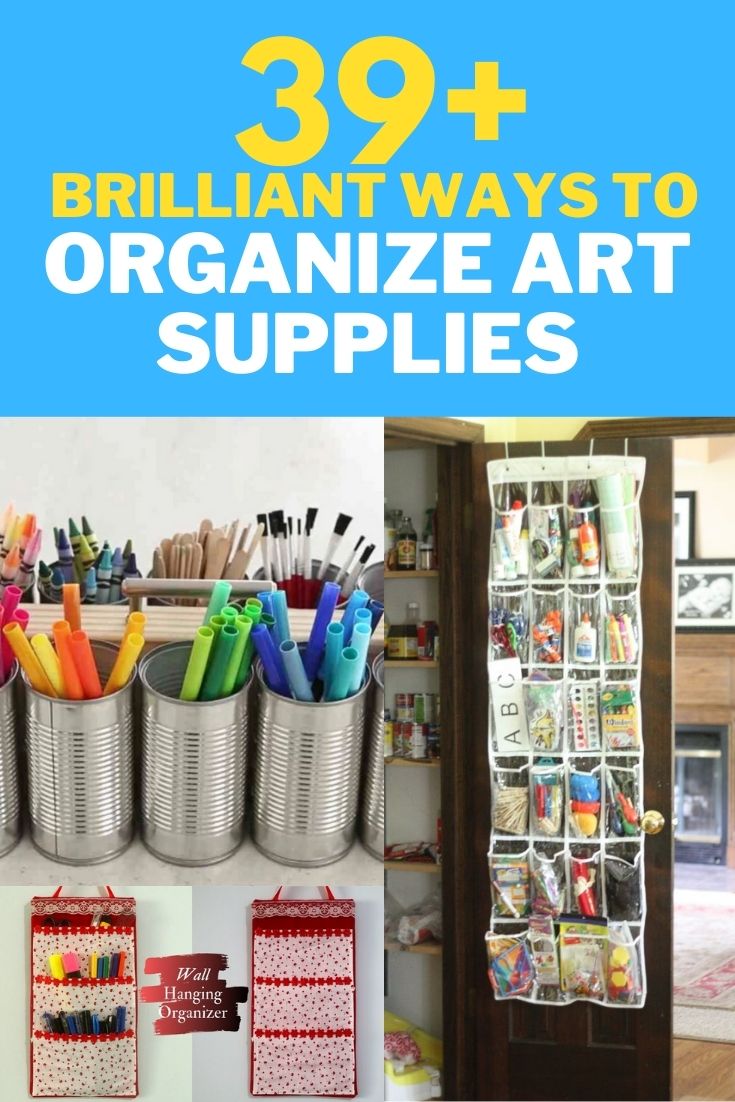 organize art supplies