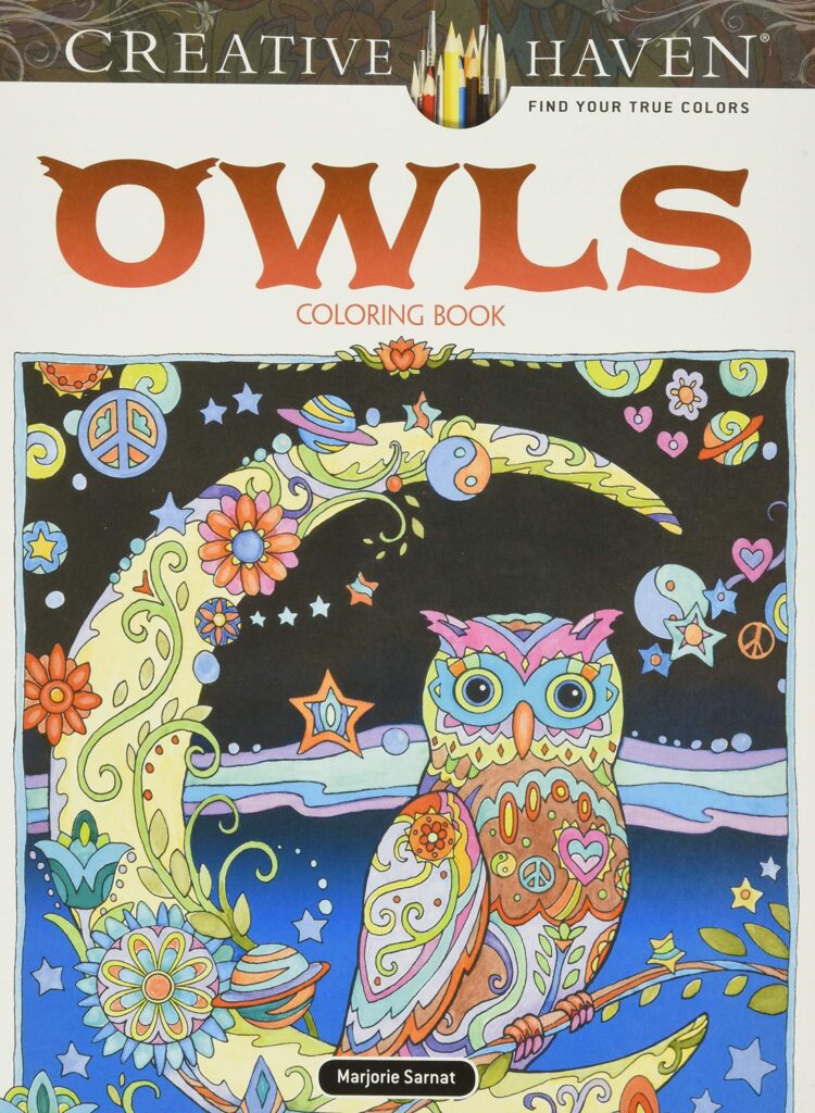 creative haven owls coloring book