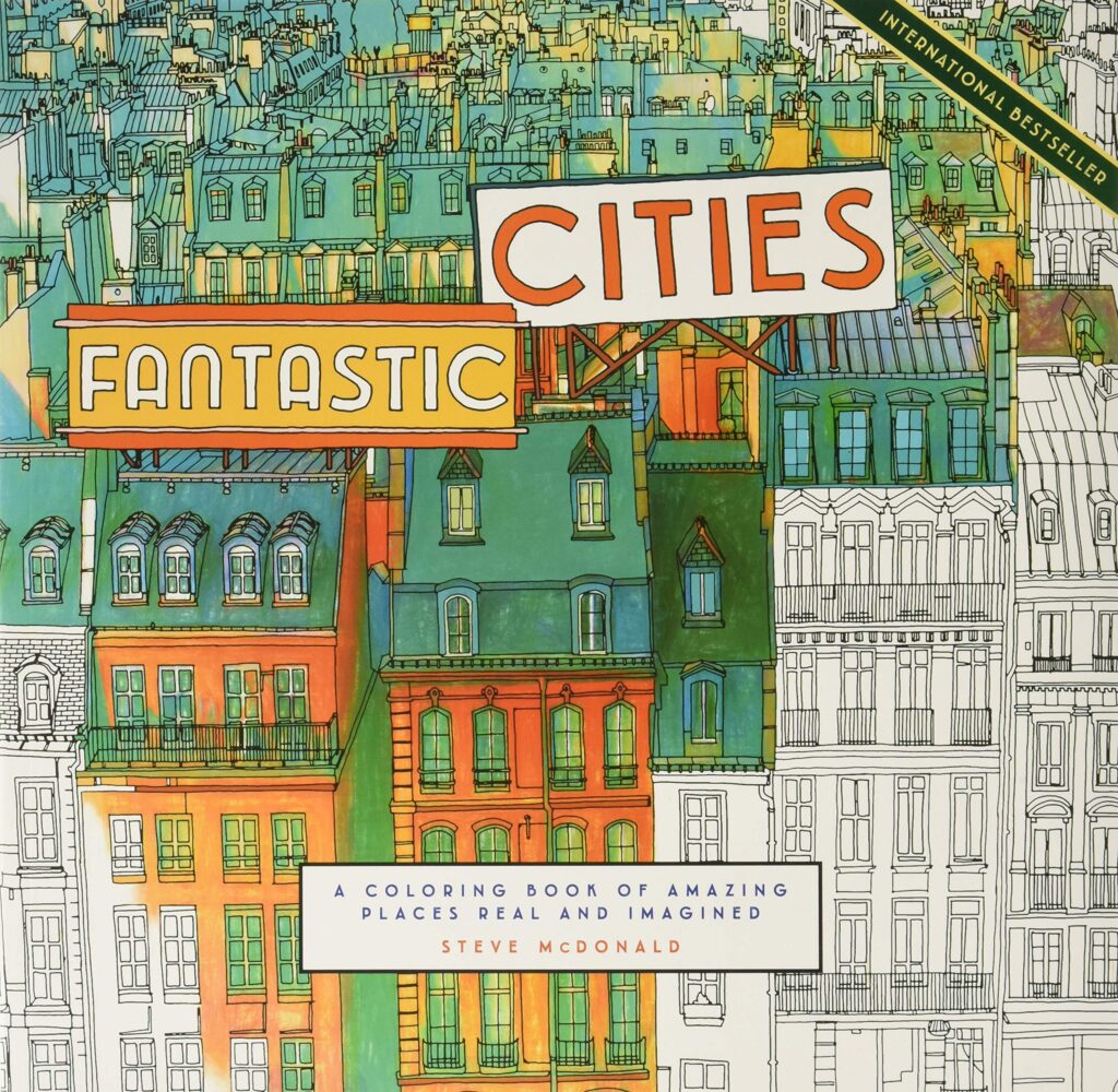 fantastic cities coloring book