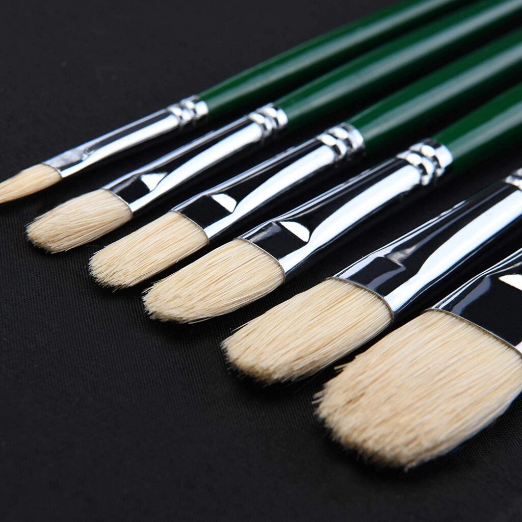 oil acrylic watercolor paintbrushes