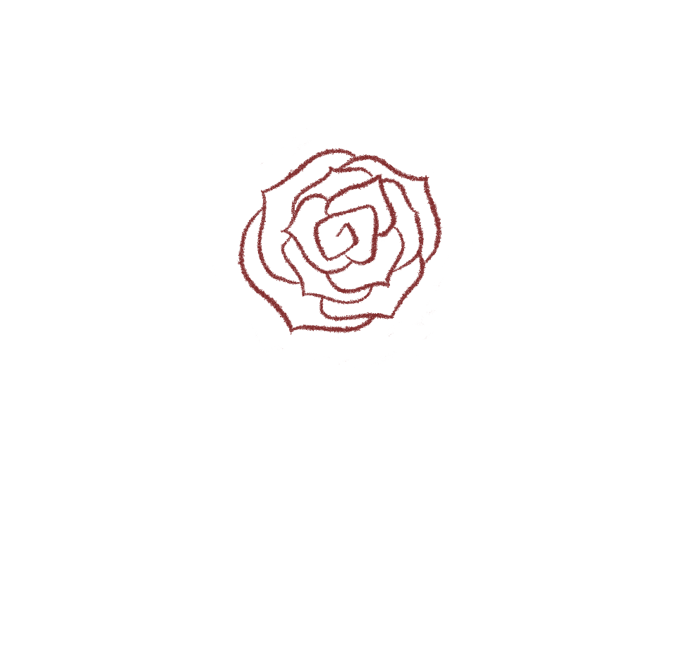 step 3 draw more rose petals