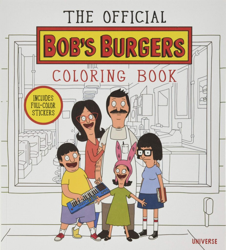 the official bobs burgers coloring book