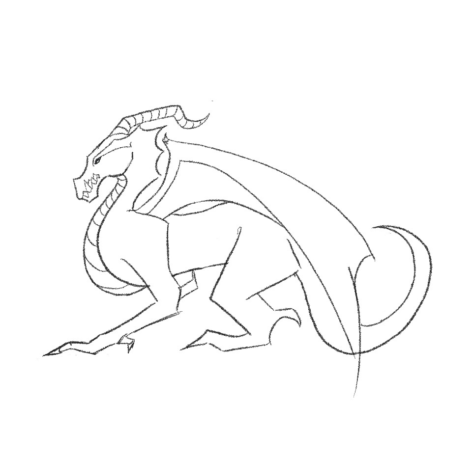 how to draw a dragon