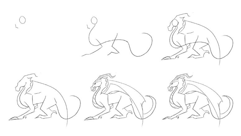 How to Draw a Dragon (Step by Step with Pictures)