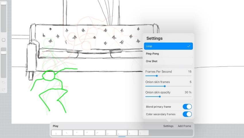 How to Use the Procreate Animation Tool