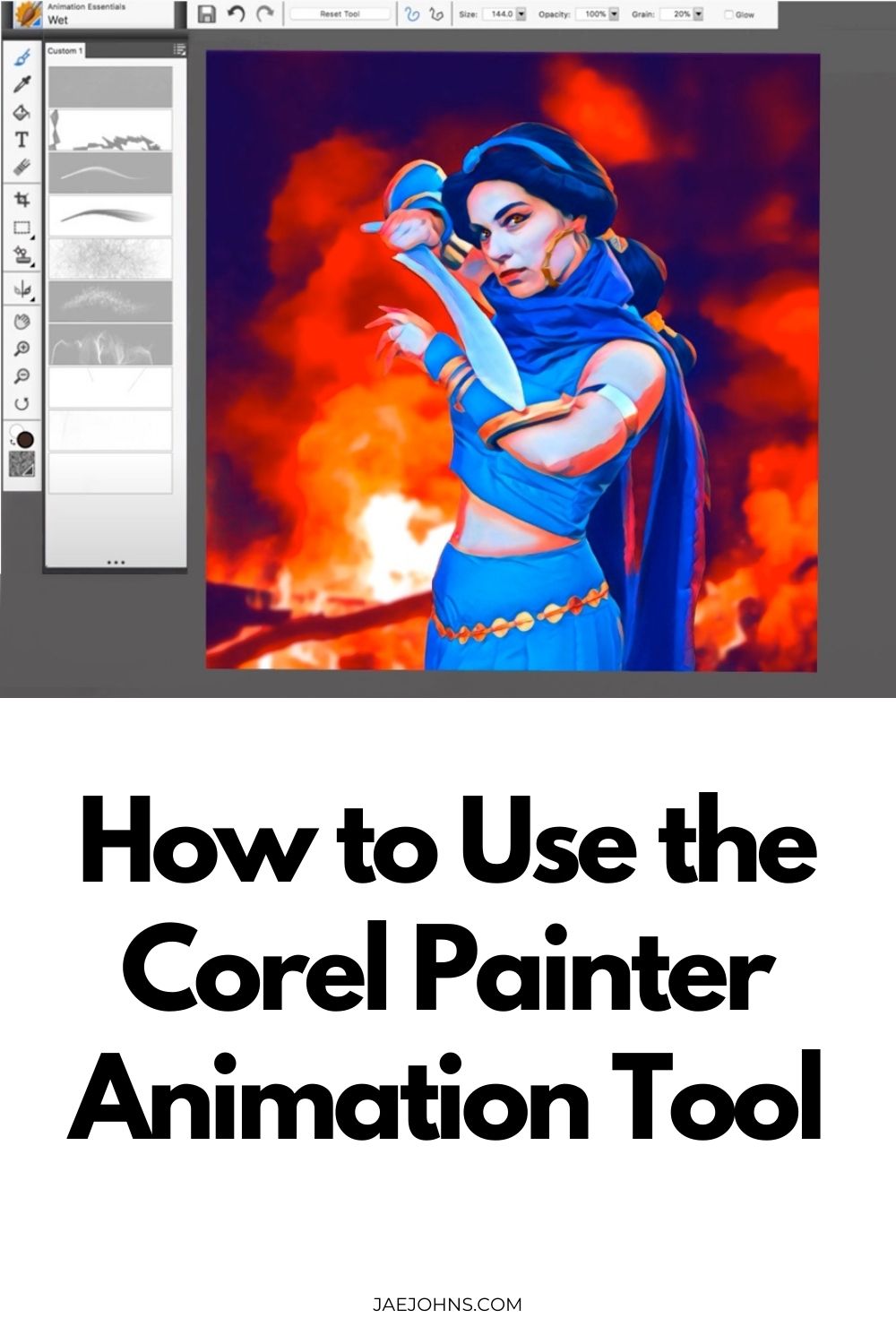 corel painter animation