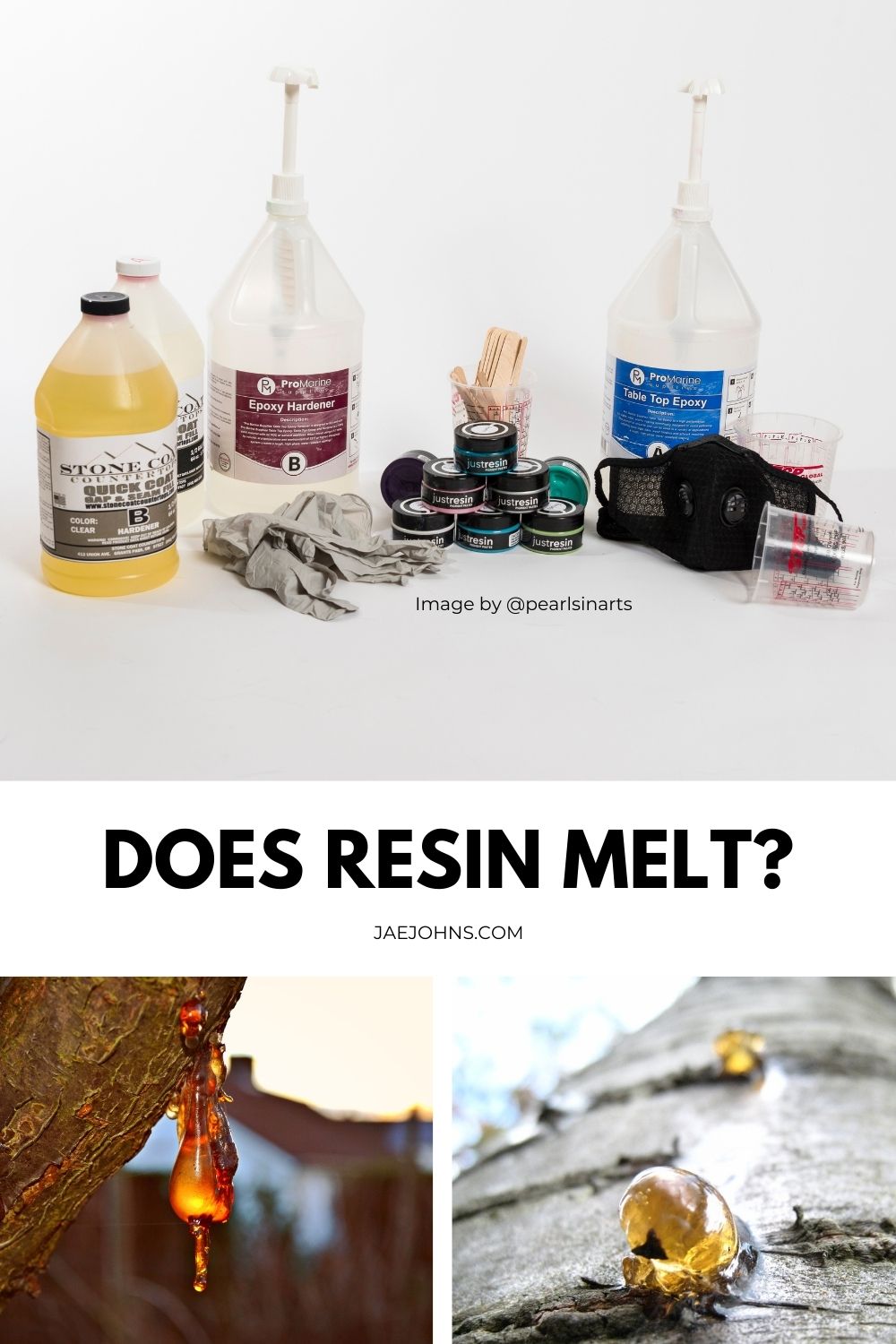 does resin melt