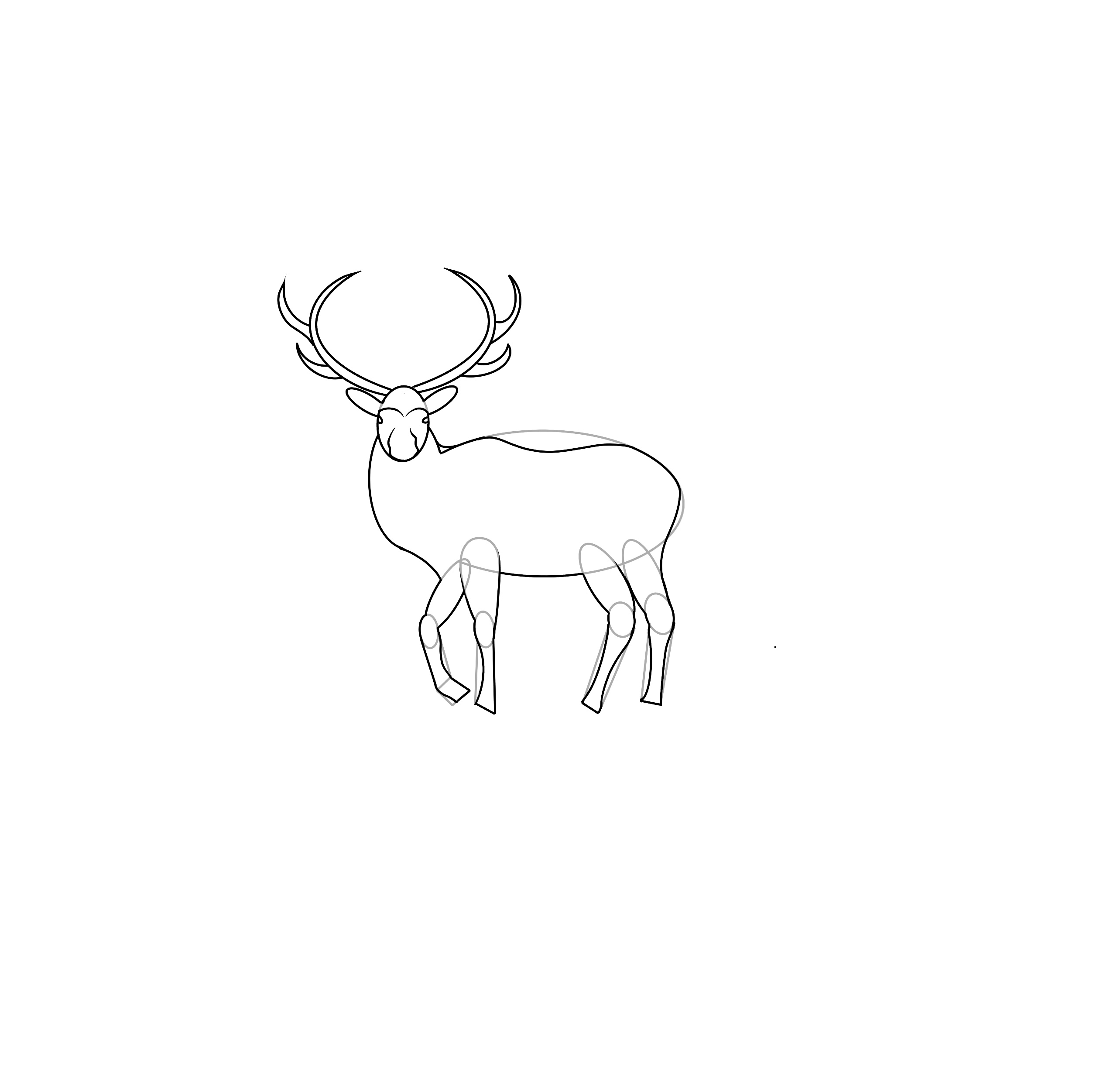 how to draw an elk step by step 3 draw elk eyes