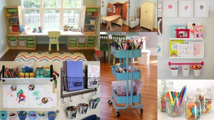 21 Fun & Brilliant Ways to Organize Kids Art Supplies