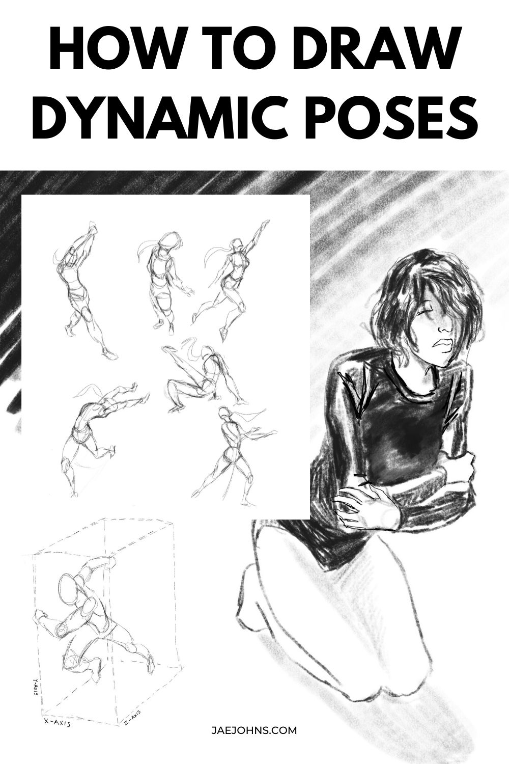 How to Draw Dynamic Poses Different Action Poses Step by Step (2022)