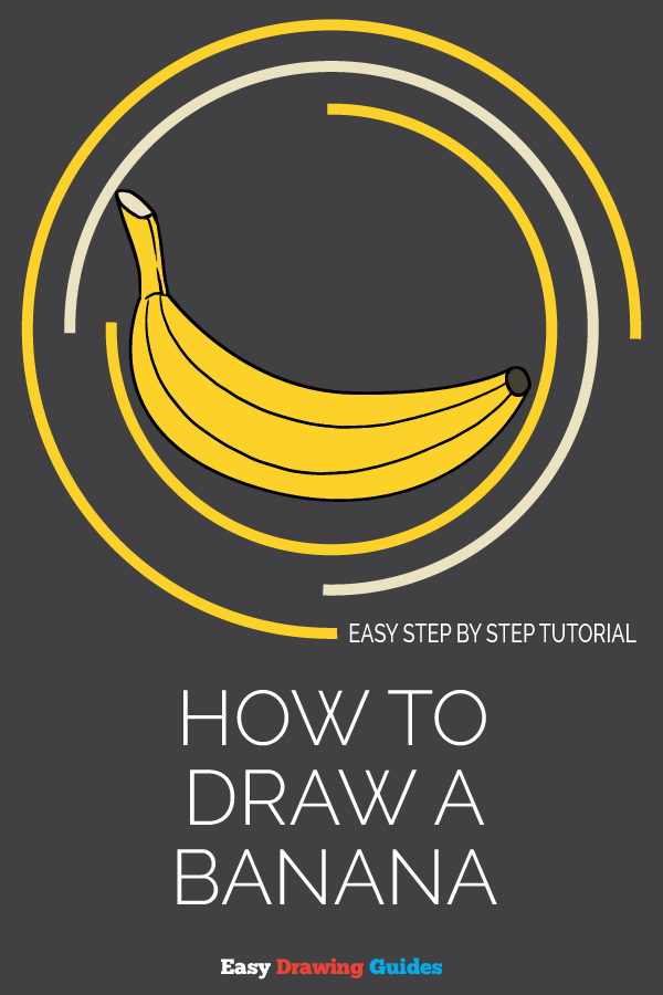 how to draw a banana