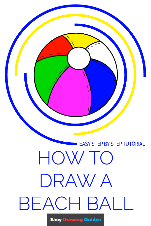 how to draw a beach ball