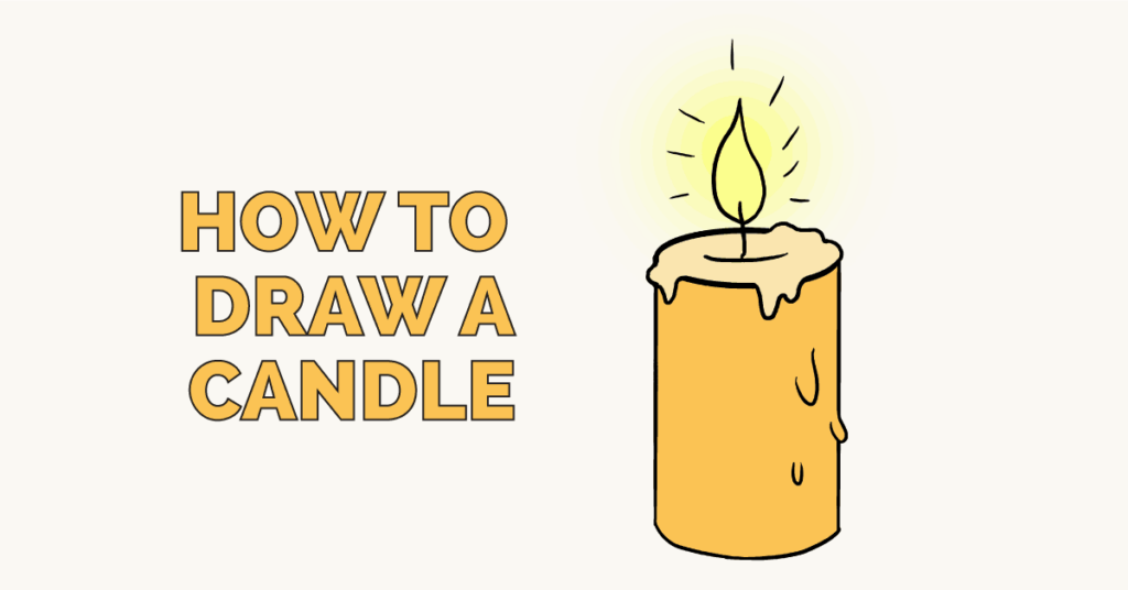 how to draw a candle