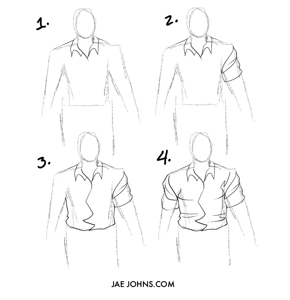 how to draw a shirt