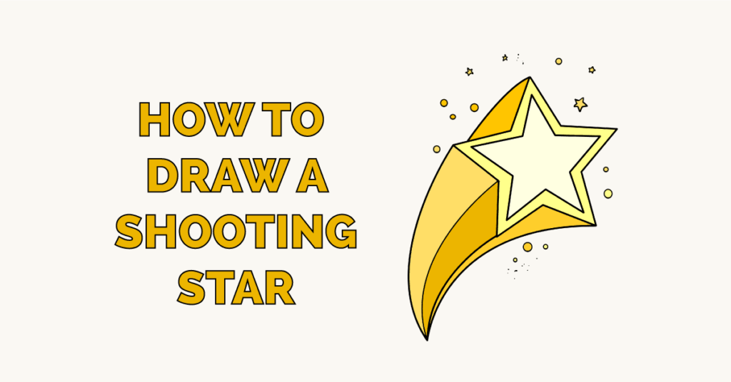 how to draw a shooting star