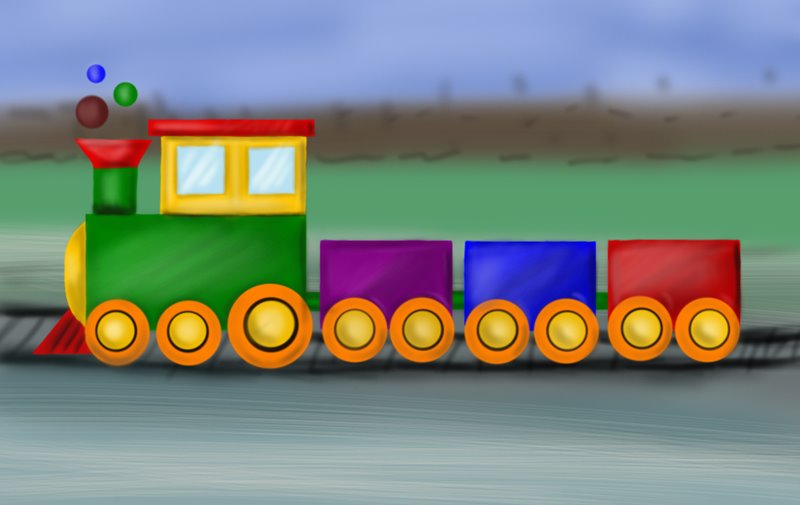 how to draw a train for kids