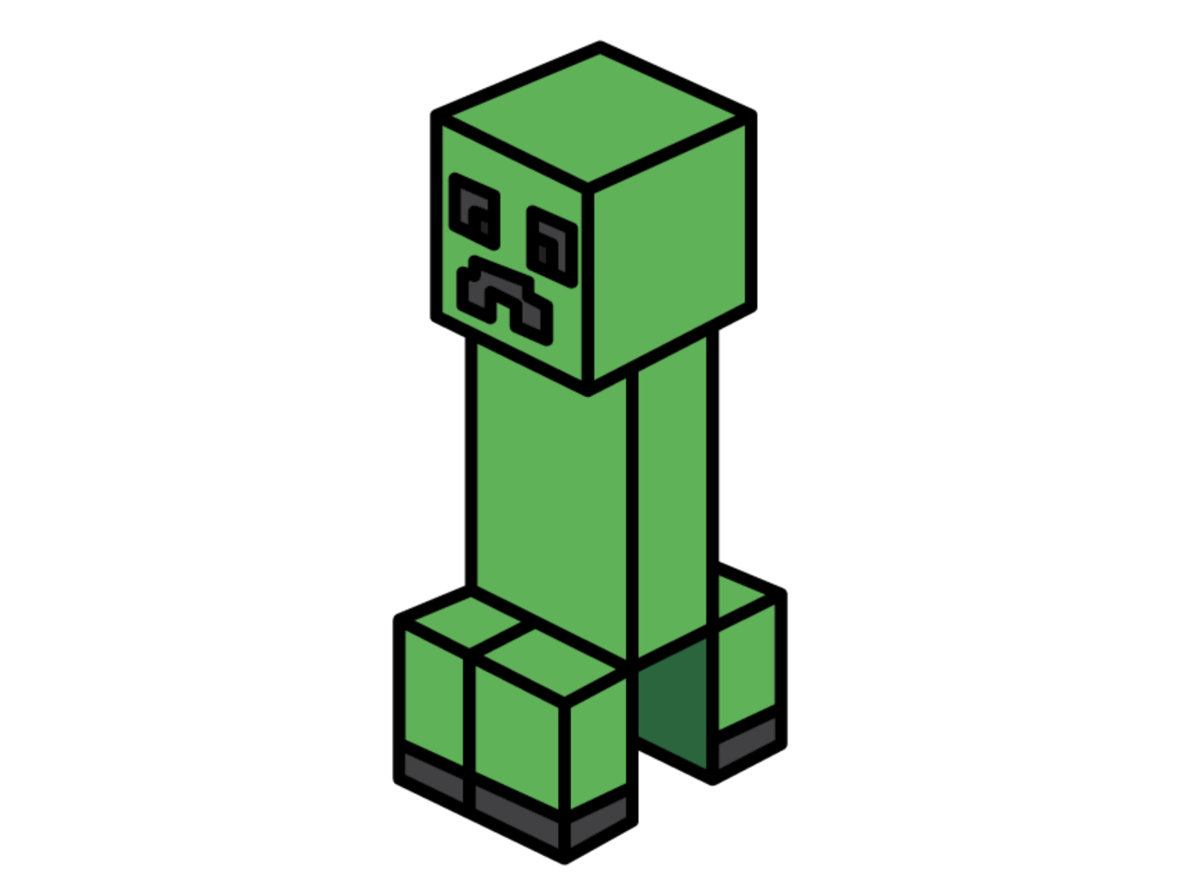 how to draw creeper