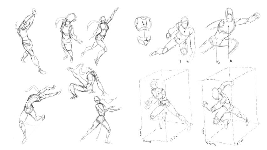 fighting poses reference