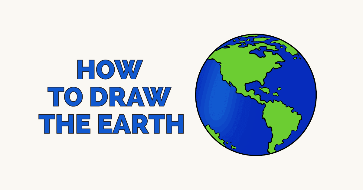 how to draw earth