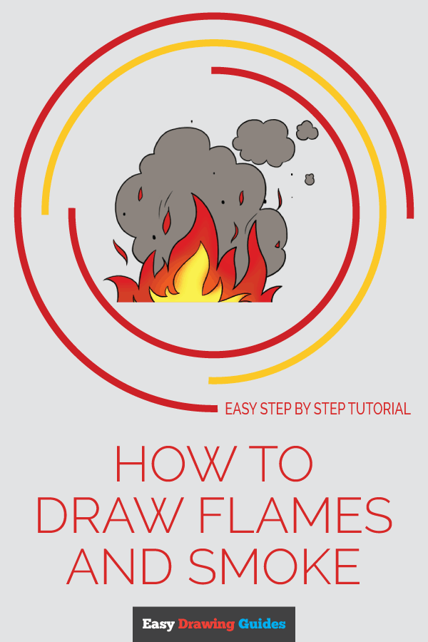 how to draw flames and smoke